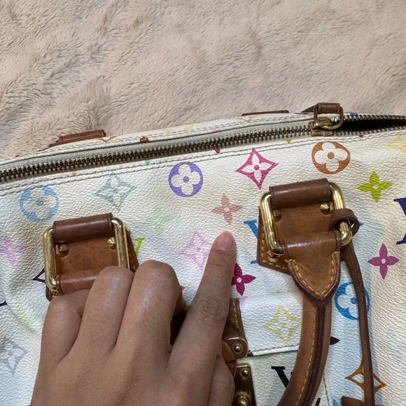 LOUIS VUITTON Murakami Monogram Multicolor Speedy 30 Boston Handbag - Picture 10 of 10